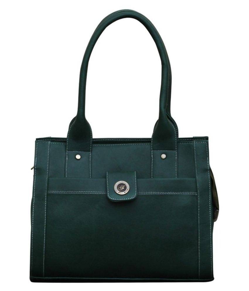     			Fostelo Green Faux Leather Shoulder Bag