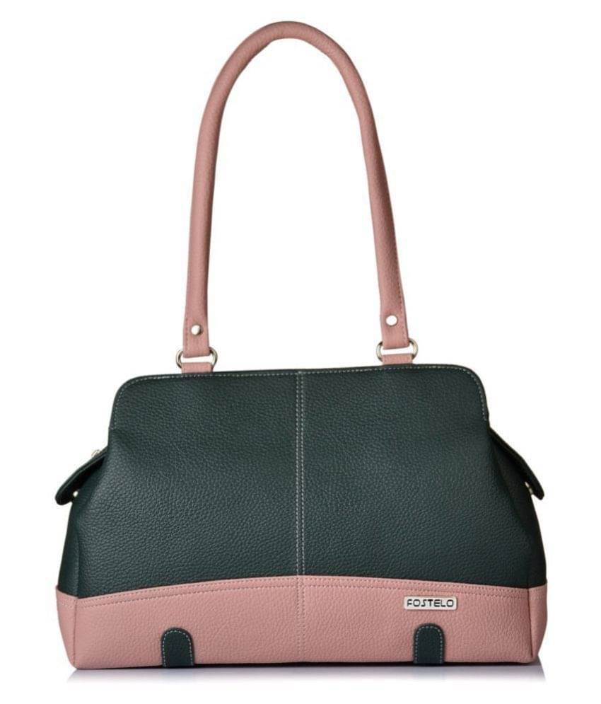     			Fostelo Green P.U. Shoulder Bag
