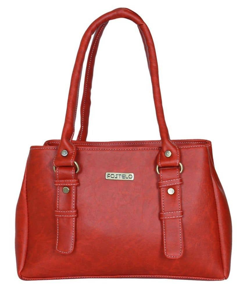 Fostelo Shoulder Bag Faux Leather Set of 1 ( Black ) - Handbags | Buy online on ZillyBuy