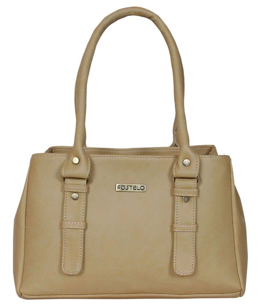 Fostelo - Beige Fabric Shoulder Bag - Handbags | Buy online on ZillyBuy