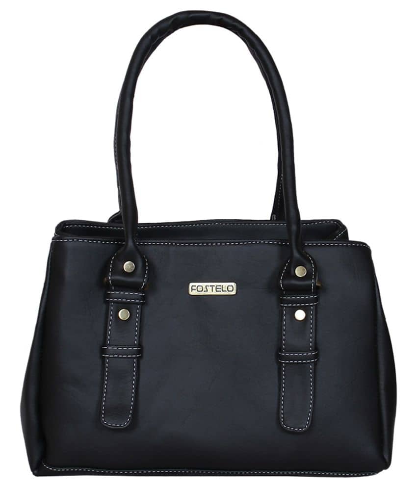 Fostelo - Black Fabric Shoulder Bag - Handbags | Buy online on ZillyBuy