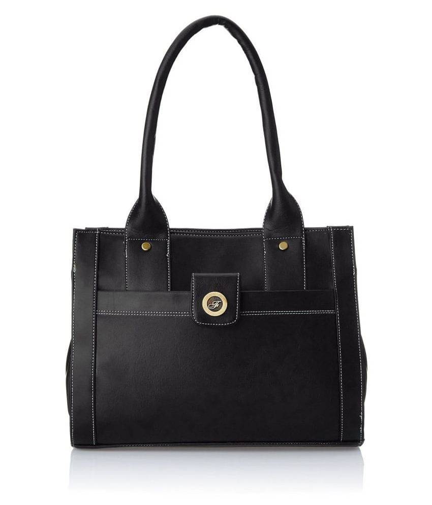     			Fostelo Black P.U. Shoulder Bag