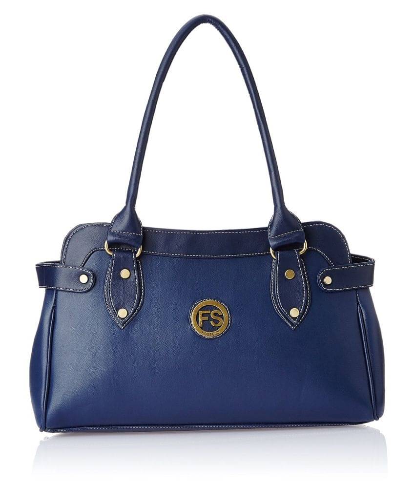     			Fostelo - Blue PU Shoulder Bag