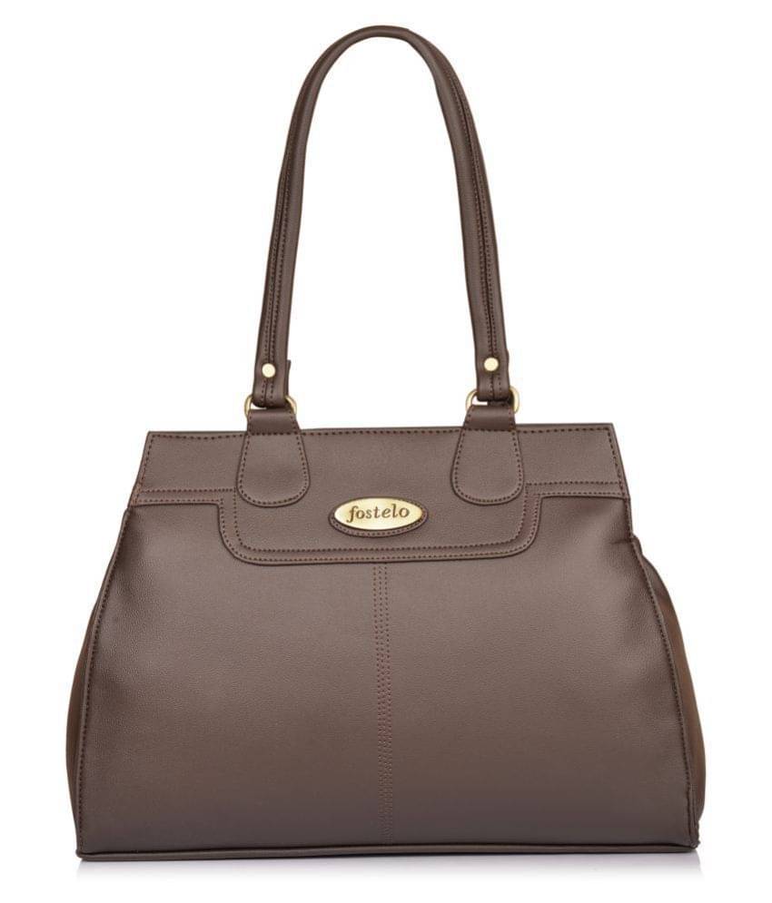     			Fostelo Brown P.U. Shoulder Bag
