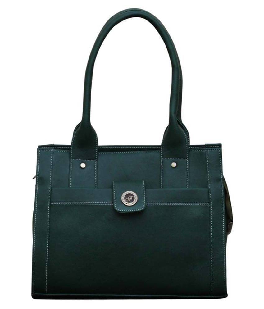     			Fostelo -   Green PU Shoulder Bag