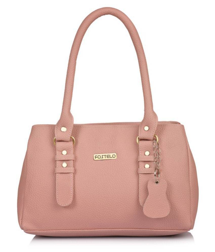     			Fostelo - Light Pink PU Shoulder Bag