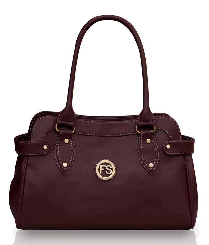    			Fostelo -   Maroon Faux Leather Shoulder Bag