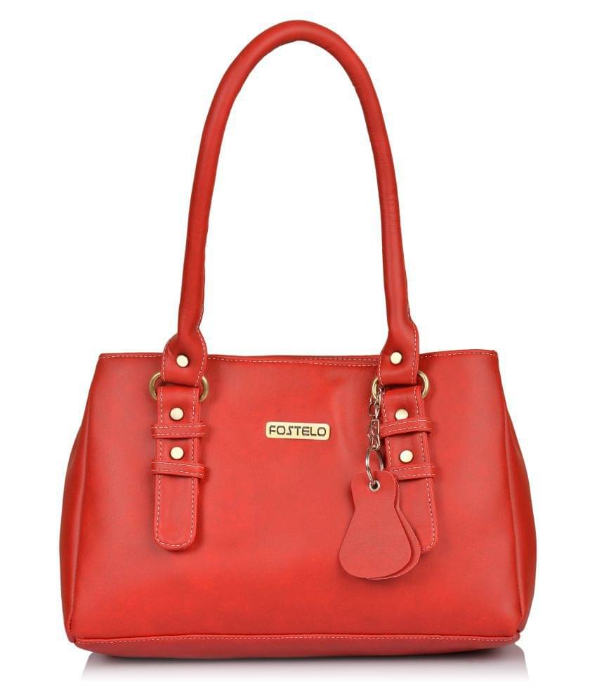     			Fostelo - Red  PU Shoulder Bag