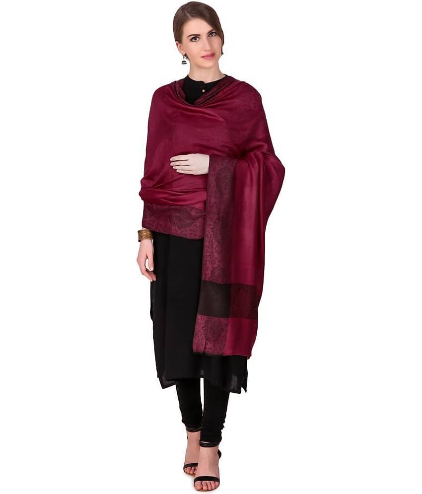Bravezi Maroon Paisley Shawl - Dupattas & Shawls | Buy online on ZillyBuy
