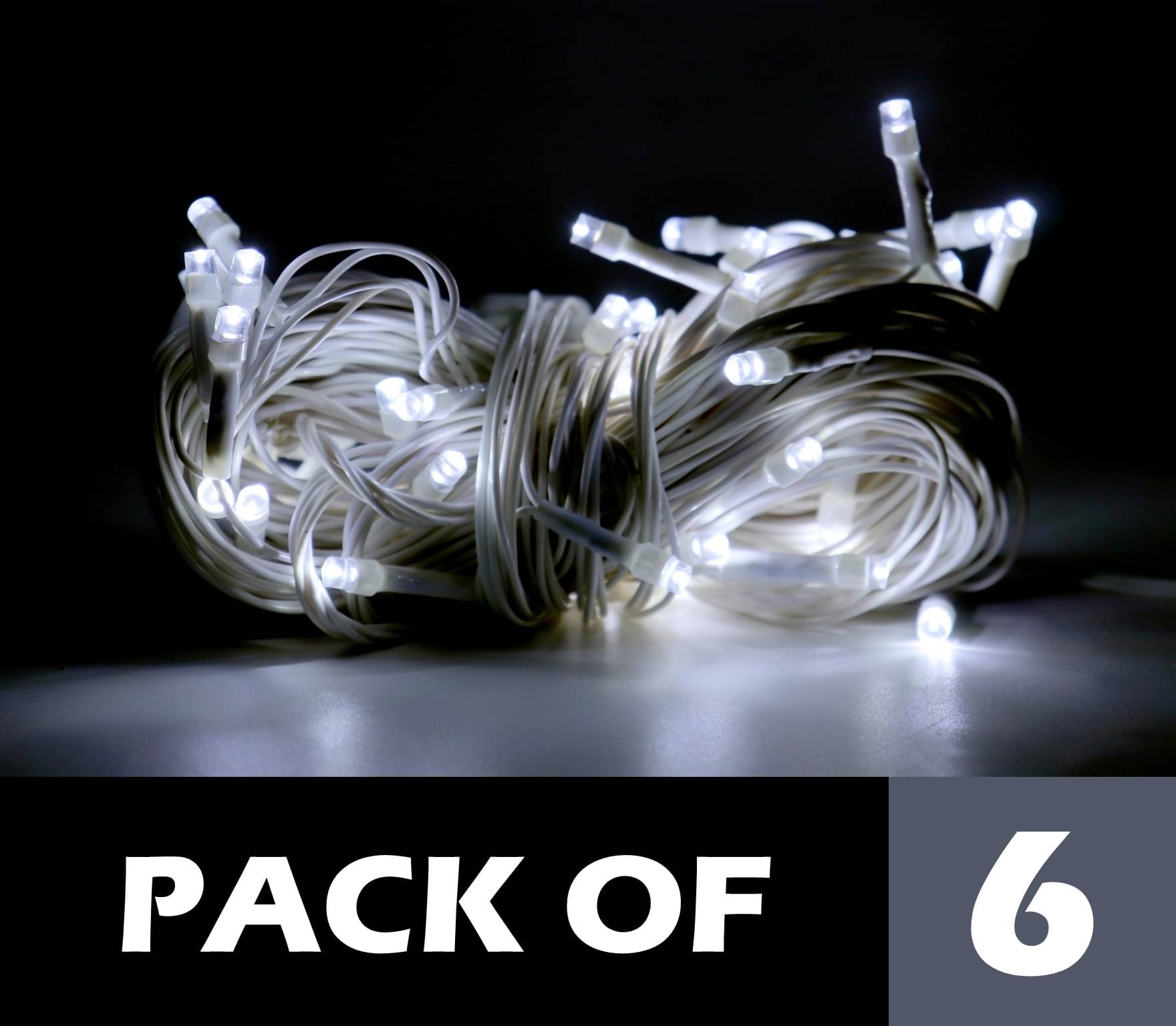     			Mprow - White 11Mtr String Light (Pack of 6)