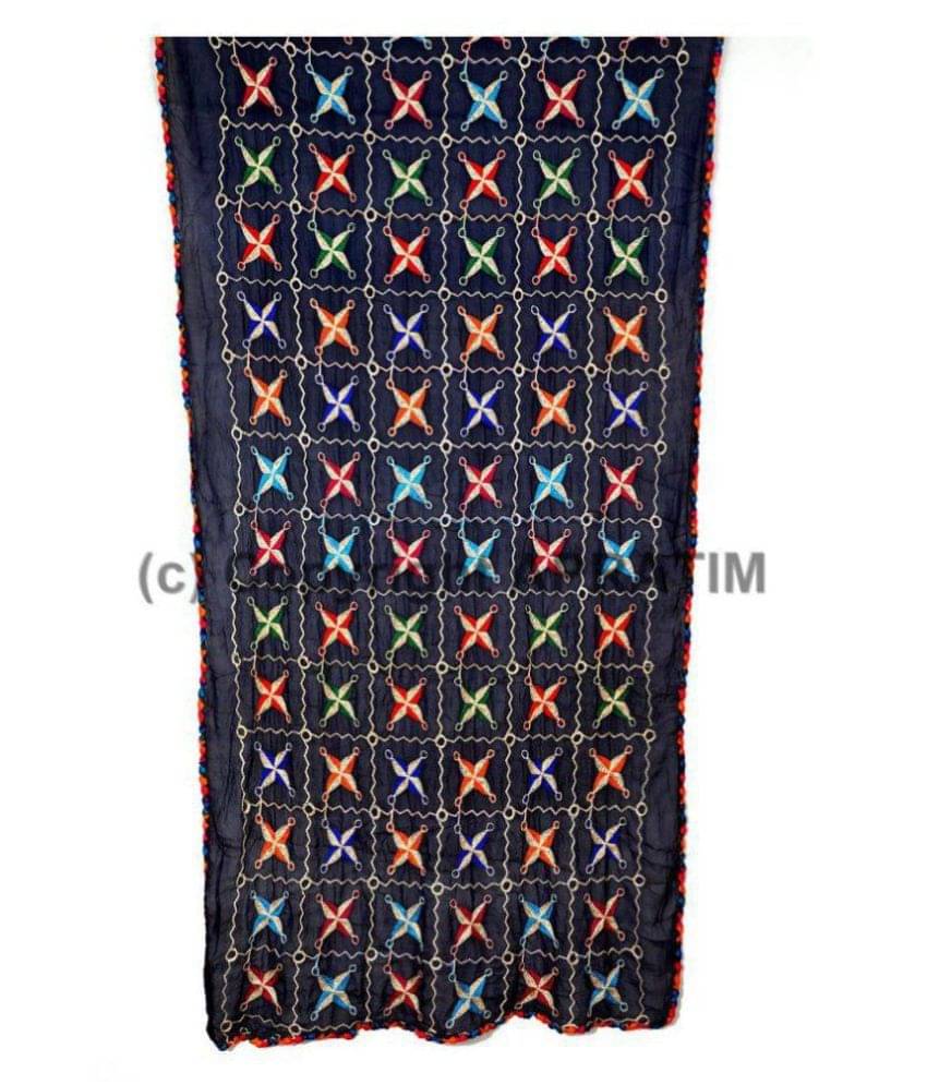 Apratim Blue Chiffon Dupatta     			Apratim Blue Chiffon Dupatta