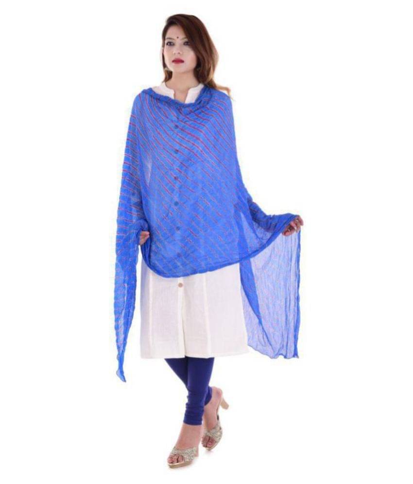 Apratim Blue Chiffon Leheria Dupatta Apratim Blue Chiffon Leheria Dupatta