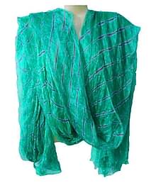 Apratim Green Chiffon Leheria Dupatta