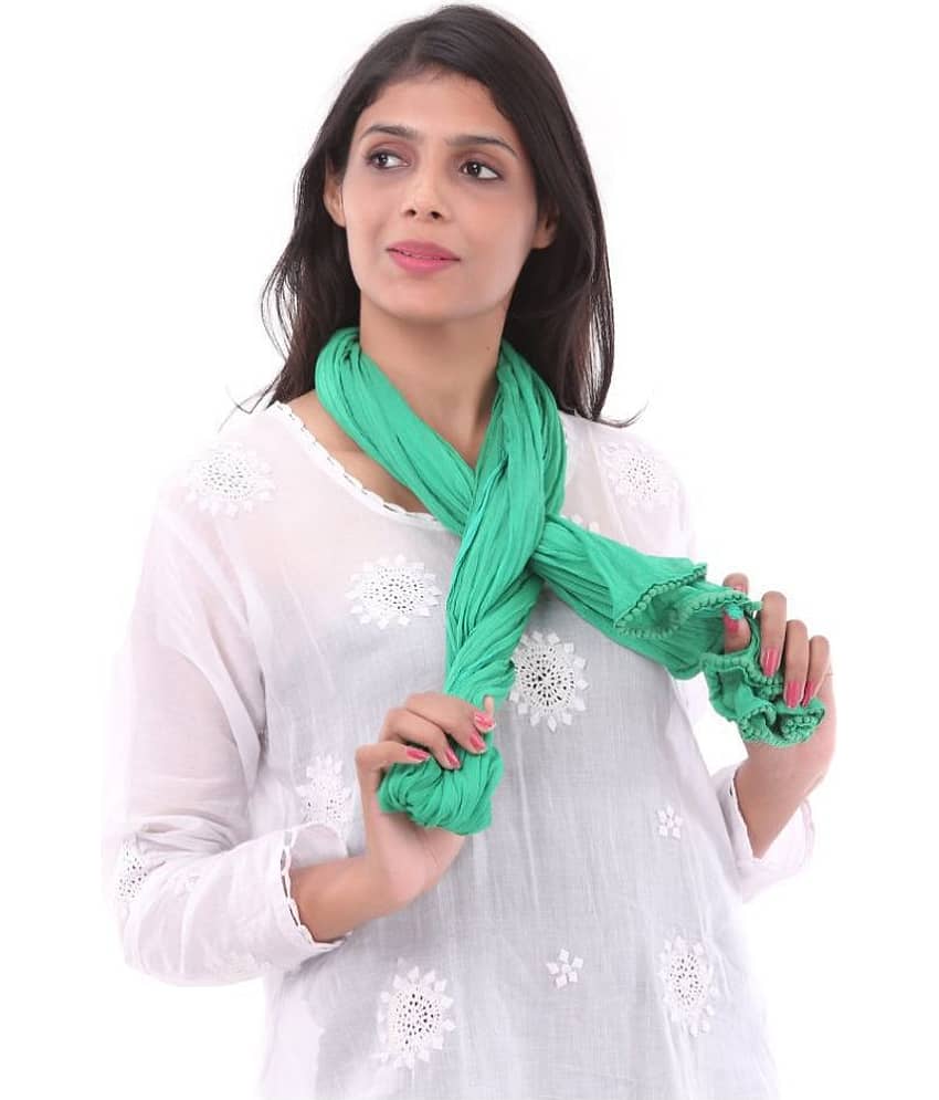 Apratim Green Chiffon Self Dupatta - Dupattas & Shawls | Buy online on ZillyBuy