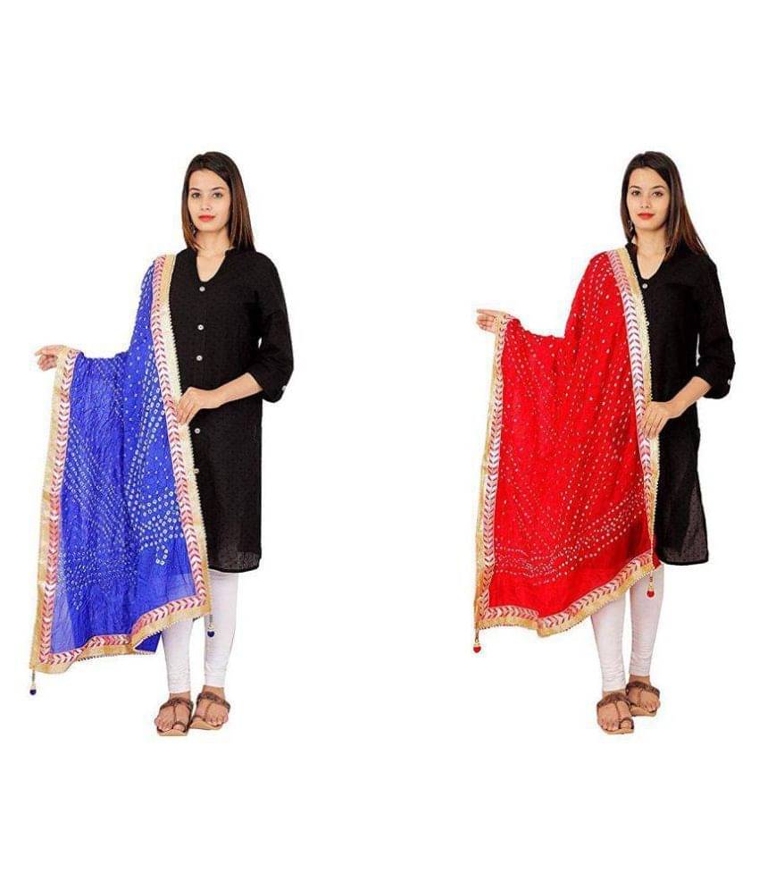 Apratim Multicoloured Art Silk Bandhej Dupatta Apratim Multicoloured Art Silk Bandhej Dupatta