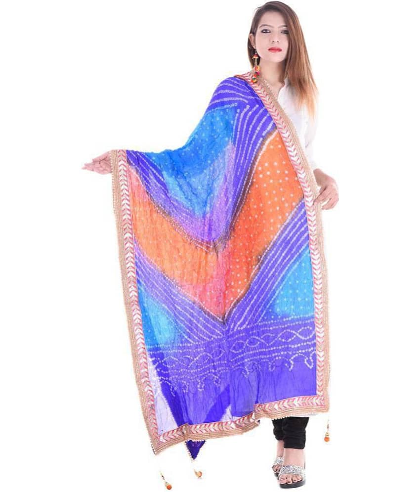 Apratim Multicoloured Art Silk Dupatta - Dupattas & Shawls | Buy online on ZillyBuy