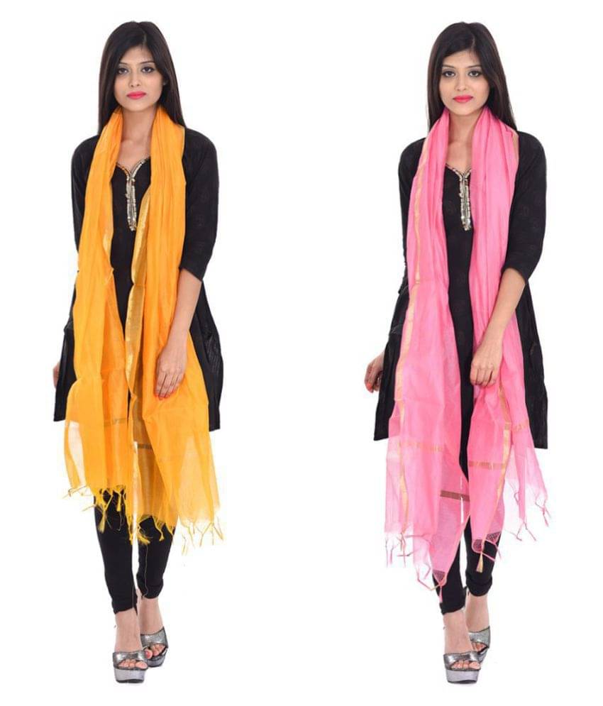     			Apratim Multicoloured Bhagalpuri Silk Applique Dupatta