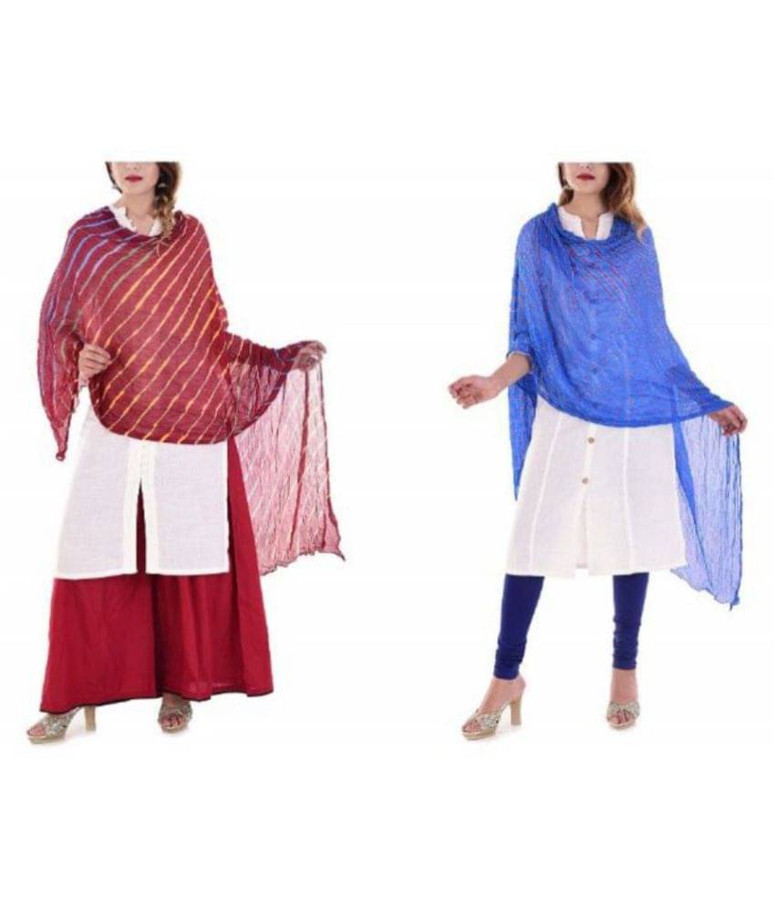 Apratim Multicoloured Chiffon Leheria Dupatta Apratim Multicoloured Chiffon Leheria Dupatta