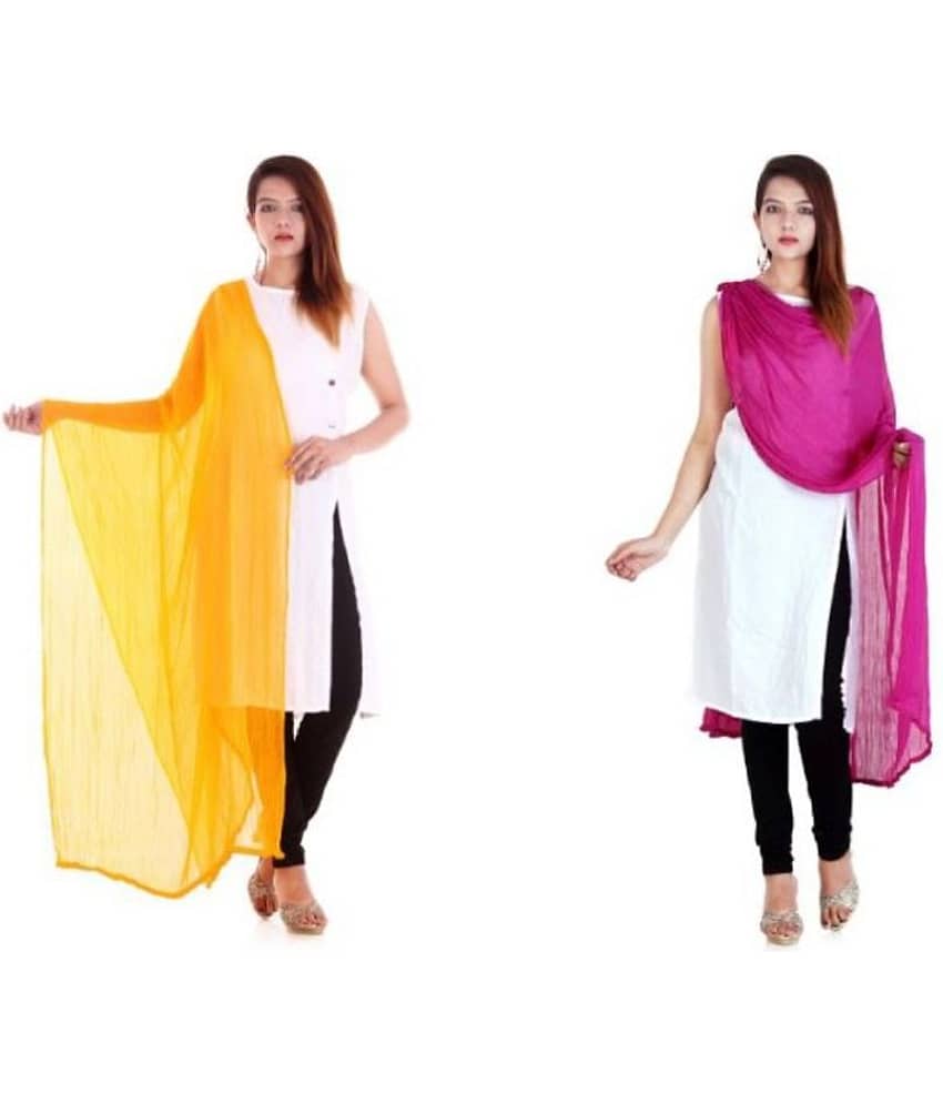 Apratim Multicoloured Chiffon Self Dupatta - Dupattas & Shawls | Buy online on ZillyBuy