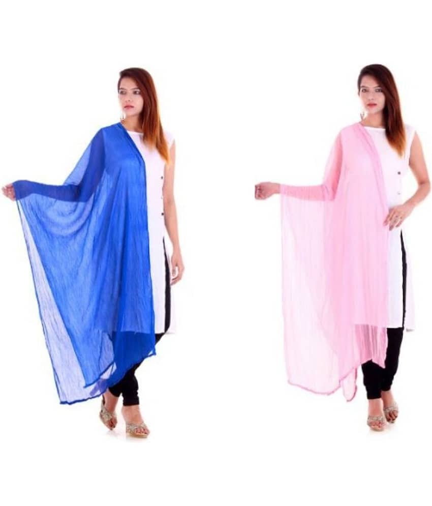 Apratim Multicoloured Chiffon Self Dupatta - Dupattas & Shawls | Buy online on ZillyBuy