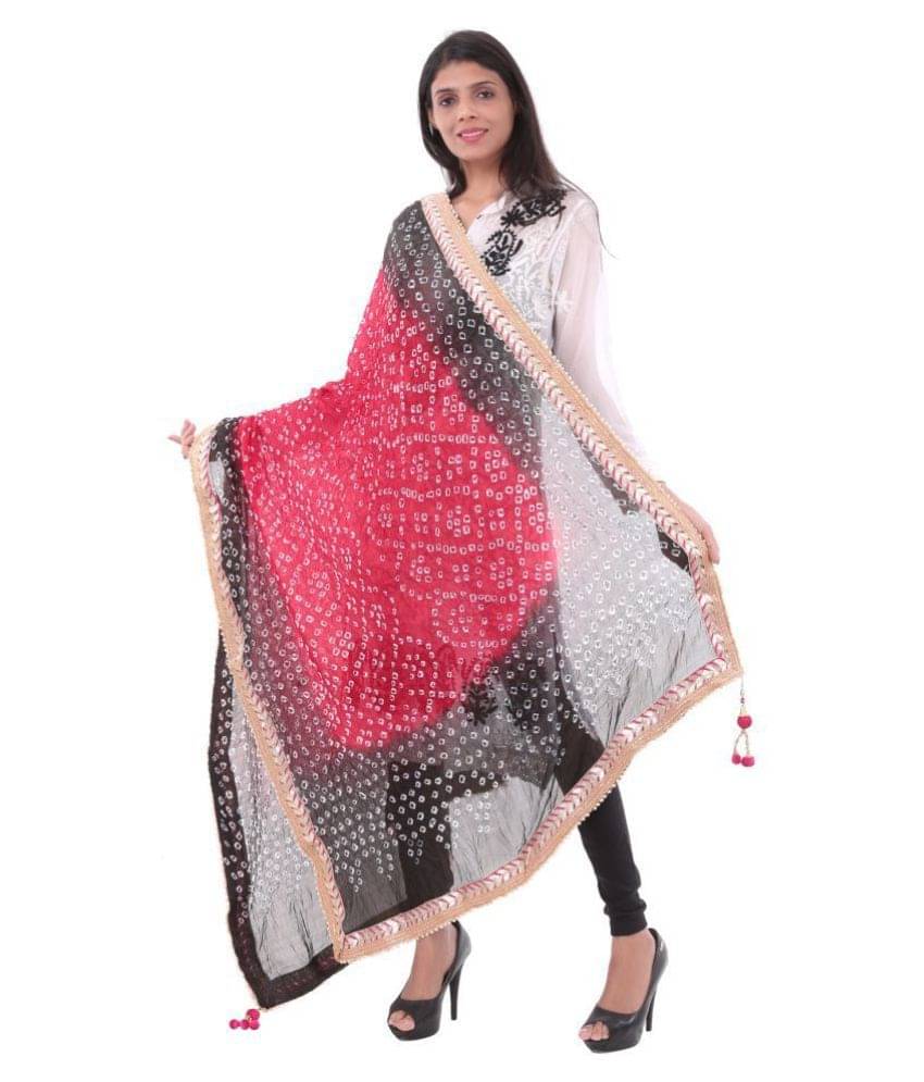     			Apratim Multicoloured Georgette Self Dupatta