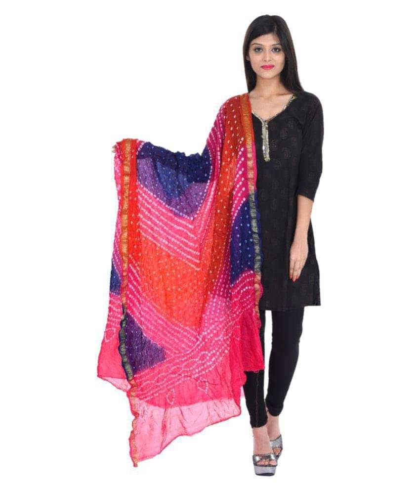    			Apratim Multicoloured Silk Dupatta