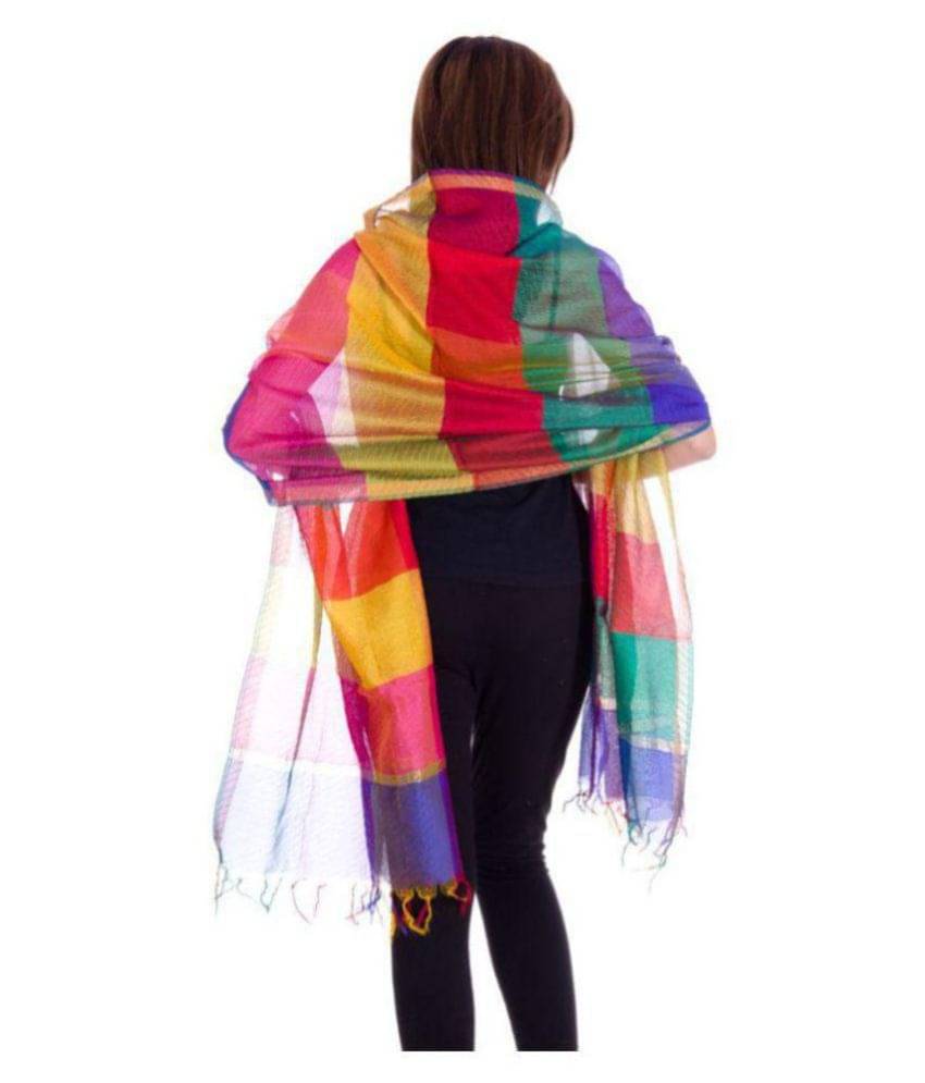 Apratim Multicoloured Tissue Dupatta Apratim Multicoloured Tissue Dupatta