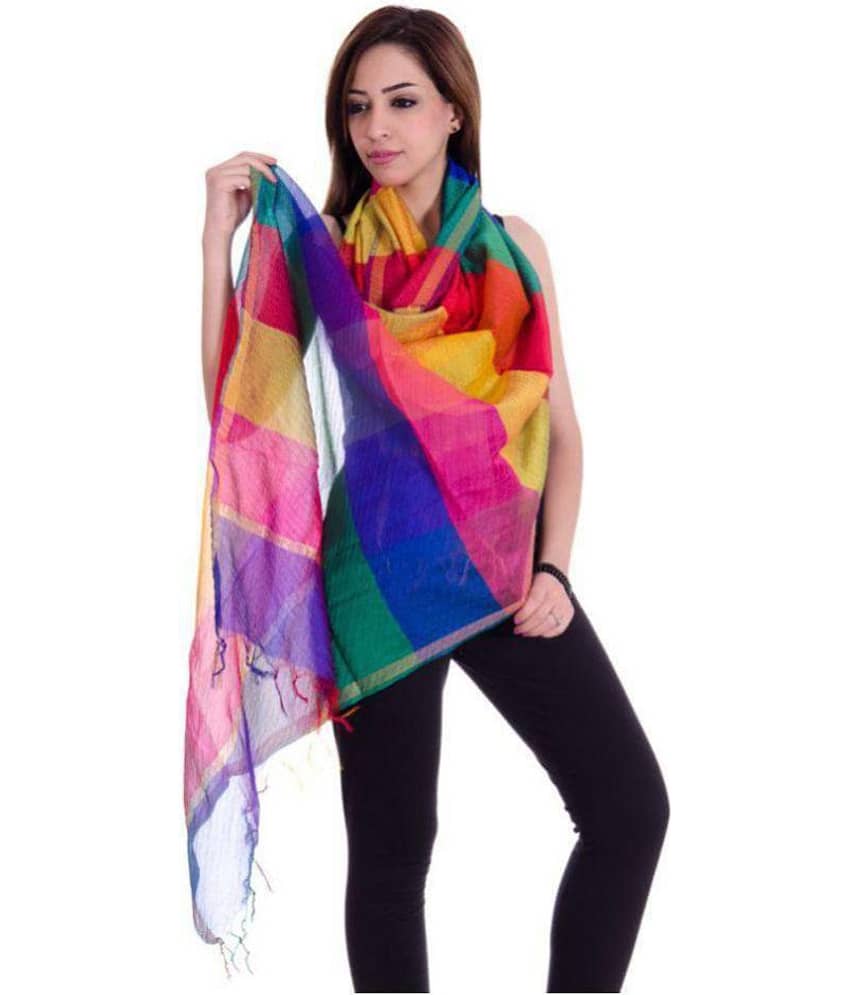 Apratim Multicoloured Tissue Dupatta - Dupattas & Shawls | Buy online on ZillyBuy