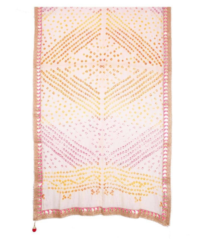 Apratim Off White Art Silk Banarasi Dupatta - Dupattas & Shawls | Buy online on ZillyBuy