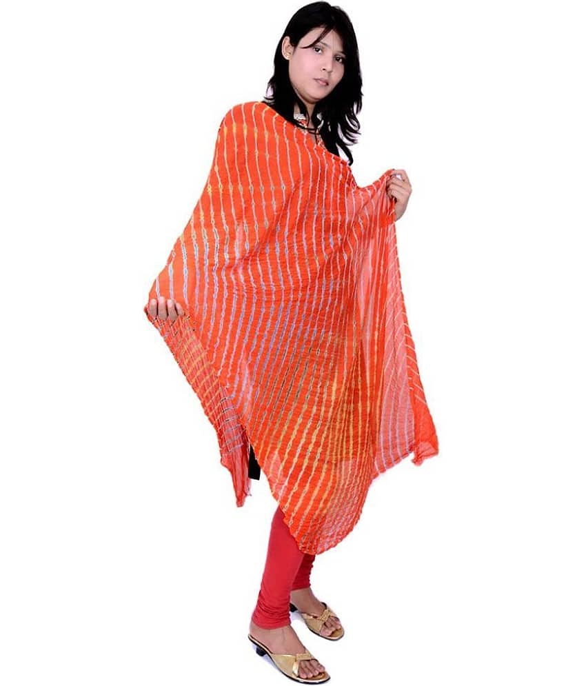 Apratim Red Georgette Leheria Dupatta - Dupattas & Shawls | Buy online on ZillyBuy