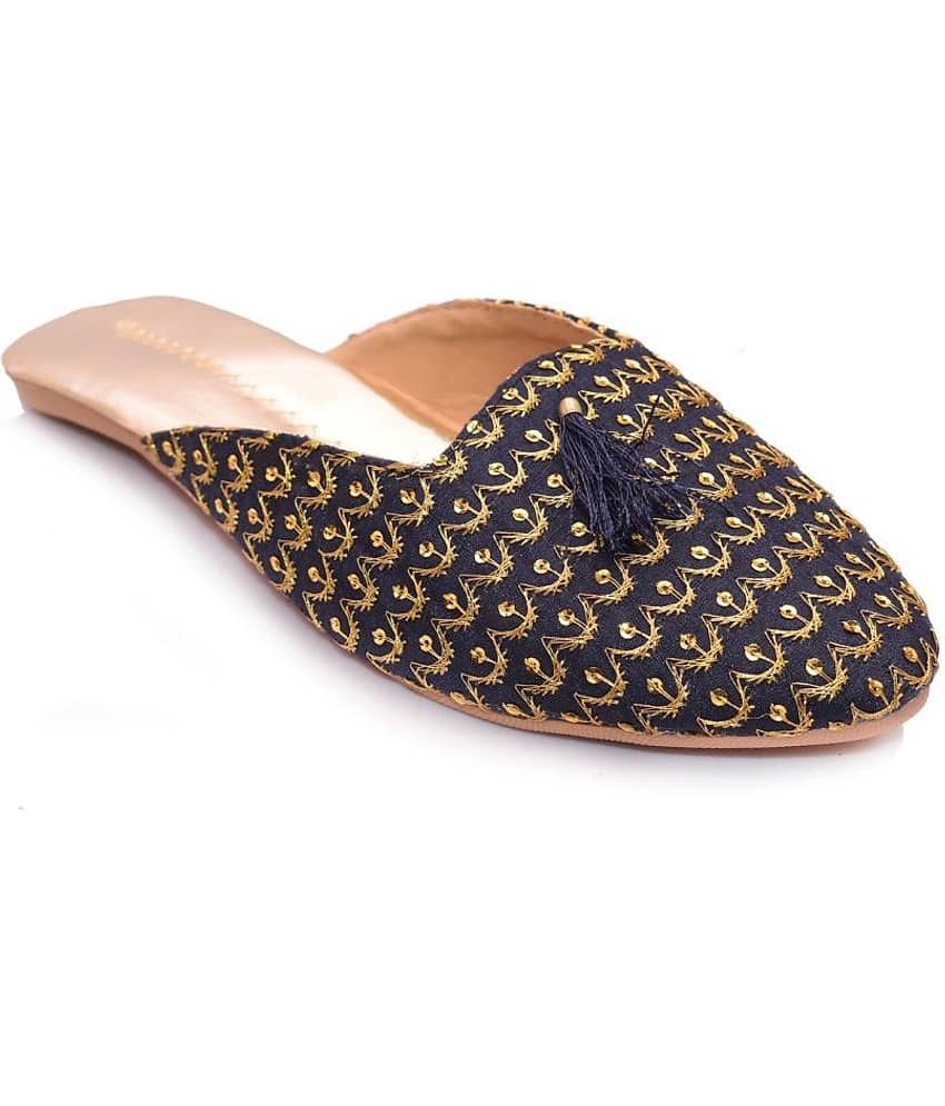 Apratim - Blue Women's Mules - Ethnic Shoes | Buy online on ZillyBuy