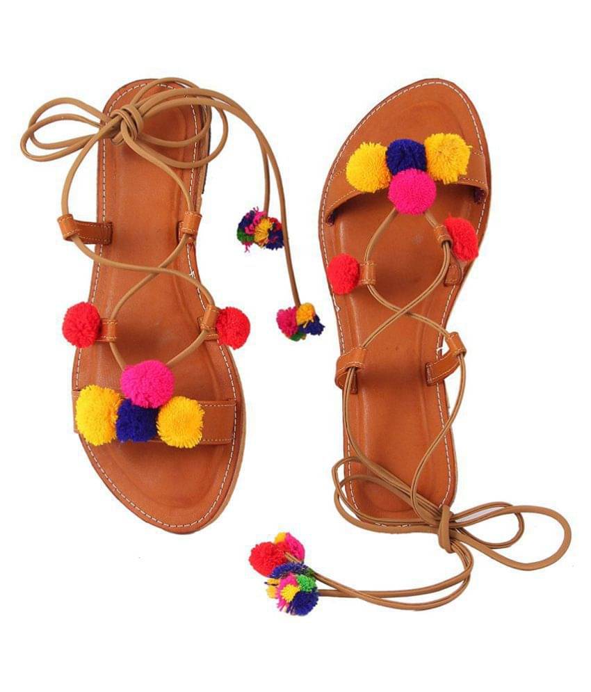     			Apratim Brown Ethnic Footwear