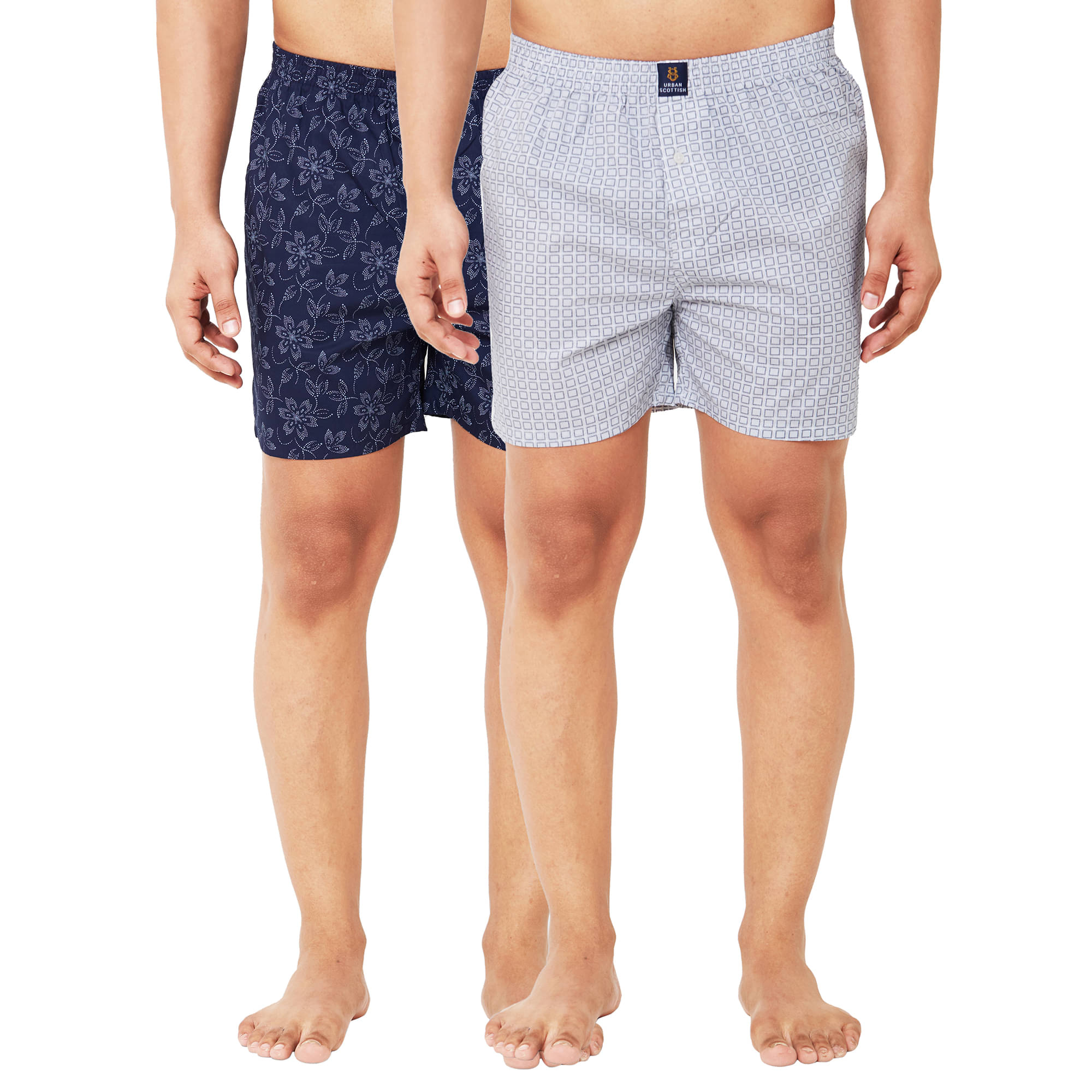 URBAN SCOTTISH - Multicolor Cotton Men's Boxer ( Pack of 2 ) URBAN SCOTTISH - Multicolor Cotton Men's Boxer ( Pack of 2 )