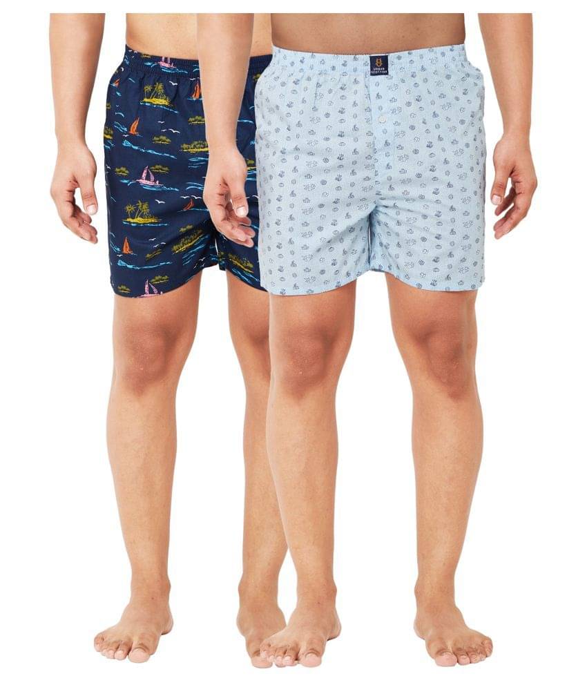     			URBAN SCOTTISH Multi Boxer - Pack of 2