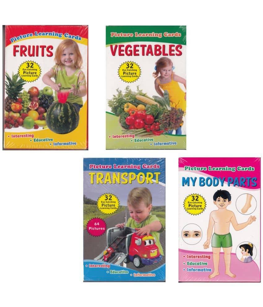 Jolly Kids Flash Cards (Set of 4)