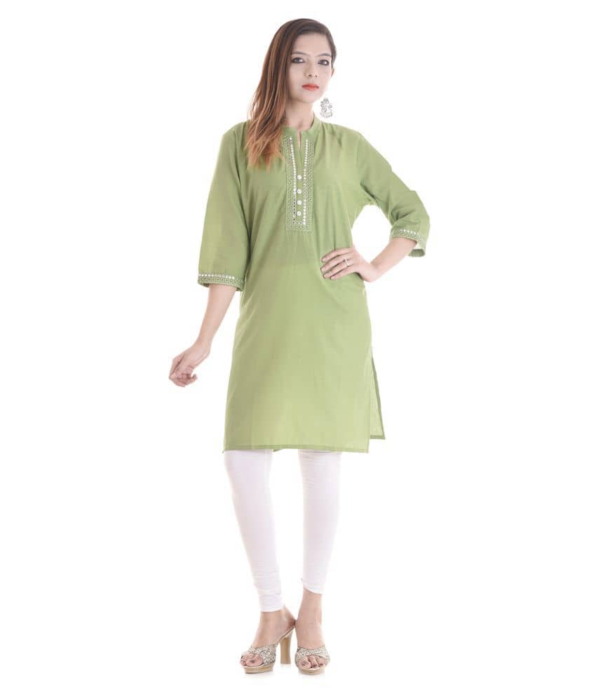 Cotton Short Kurti For Women (Pack of 1) - Kurtis, Tunics | Buy online on ZillyBuy