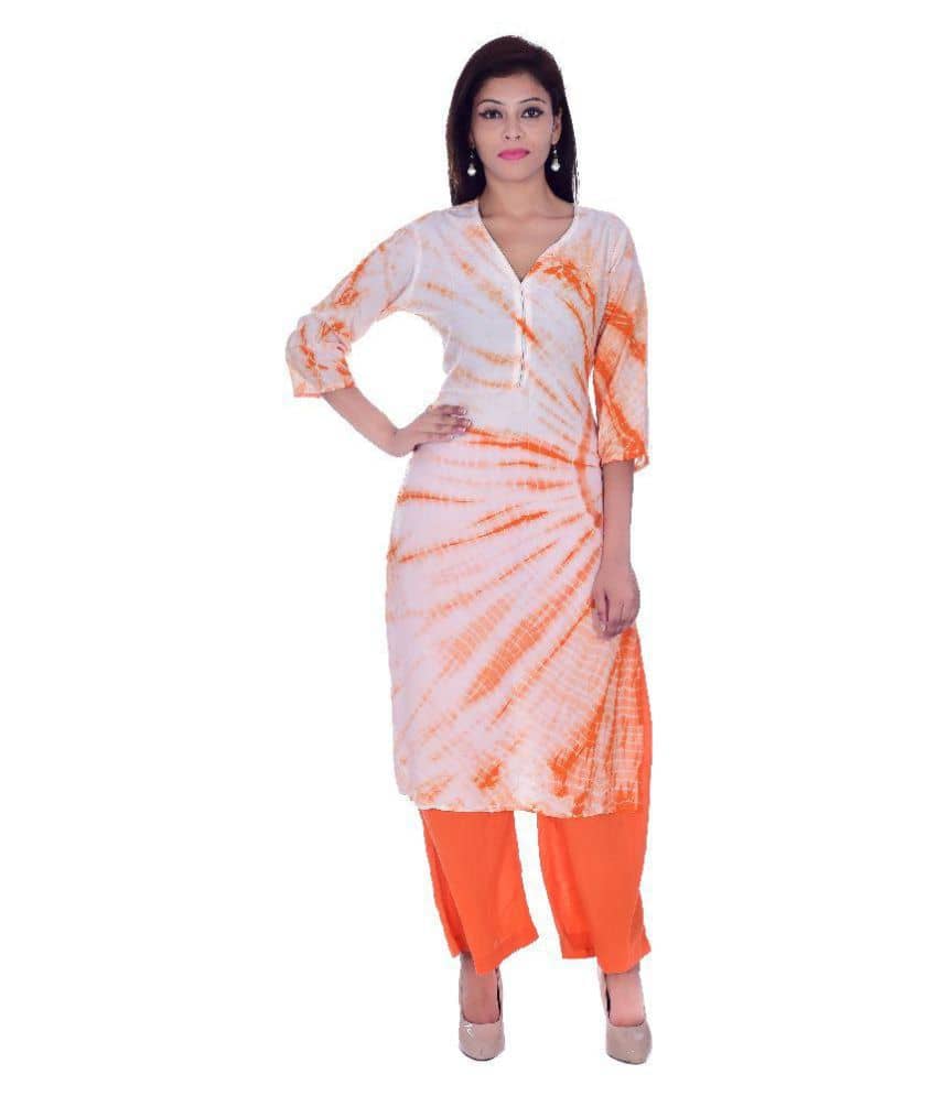 Apratim - Multicolor Rayon Women's Straight Kurti - Kurtis, Tunics | Buy online on ZillyBuy