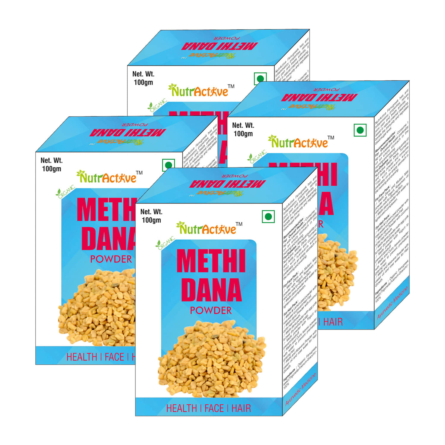     			Nutractive Methi Dana Powder 100 Gm Pack of 4