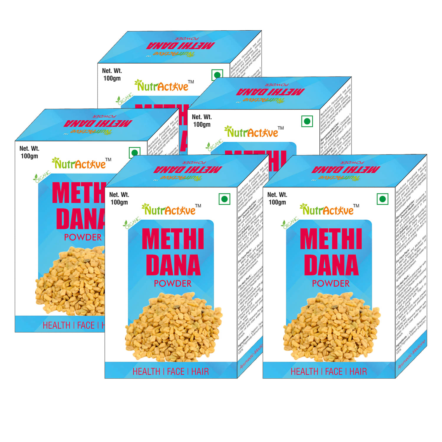     			Nutractive Methi Dana Powder 100 Gm Pack of 5