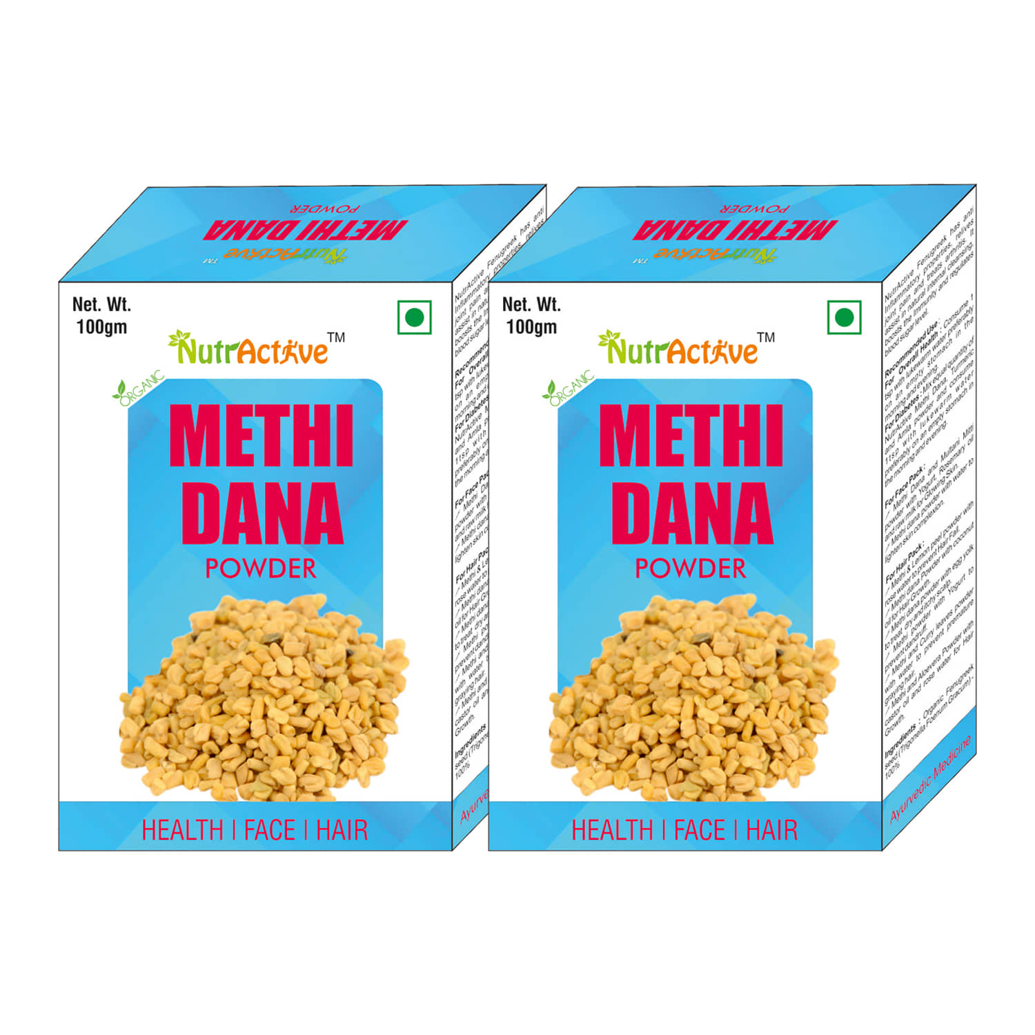 Nutractive Methi Dana Powder 100 Gm Pack of 2