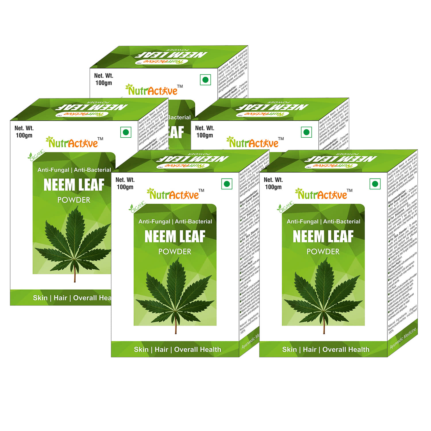 Nutractive Neem Leaf Powder 100 Gm Pack of 5
