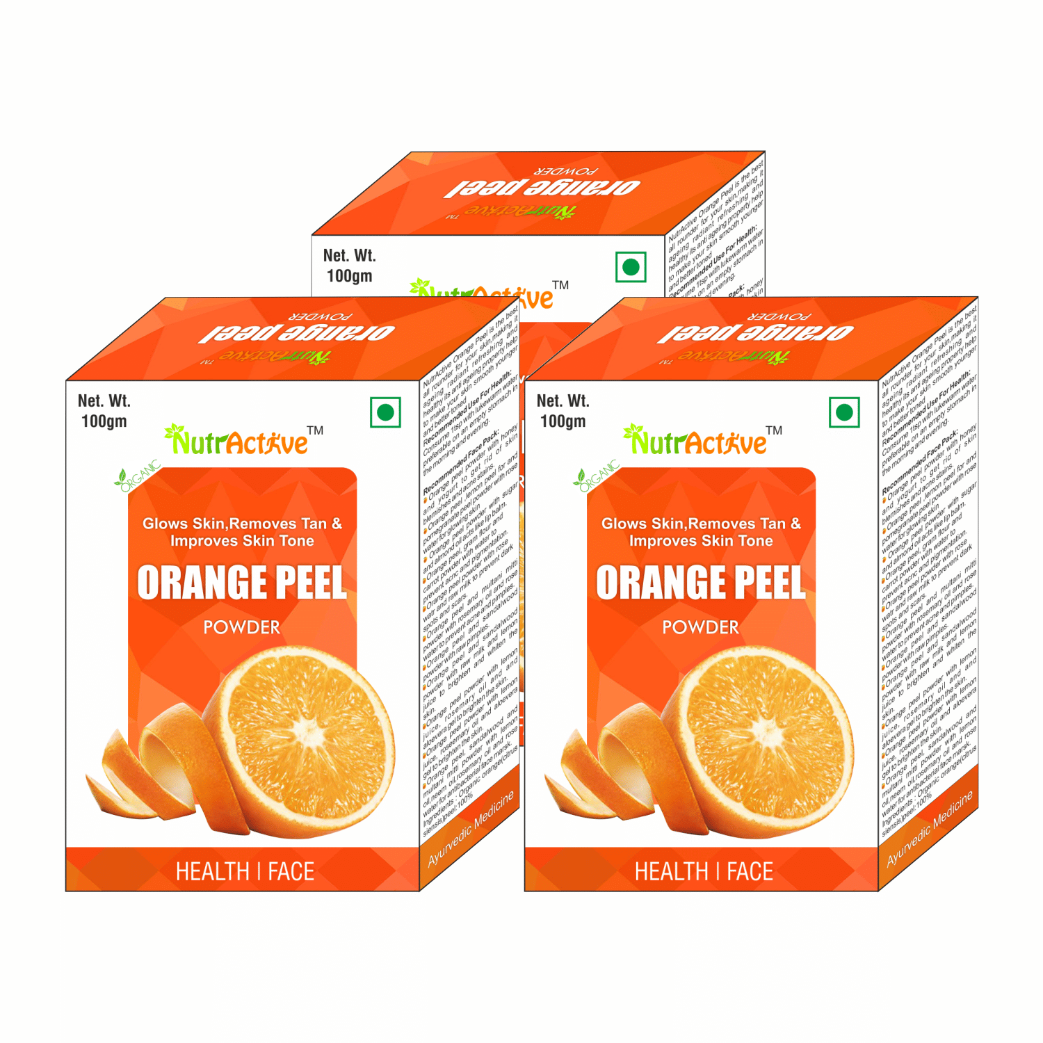Nutractive Orange Peel Powder 100 Gm Pack of 3 Nutractive Orange Peel Powder 100 Gm Pack of 3