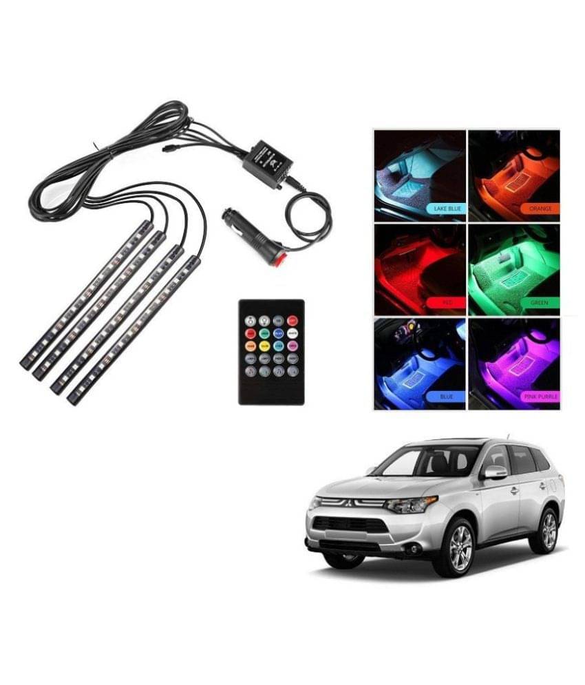 AutoRight Atmosphere Light LED Wireless Remote Music Controller Car Interior Strip Light Lamp Kit For Mitsubishi Outlander AutoRight Atmosphere Light LED Wireless Remote Music Controller Car Interior Strip Light Lamp Kit For Mitsubishi Outlander