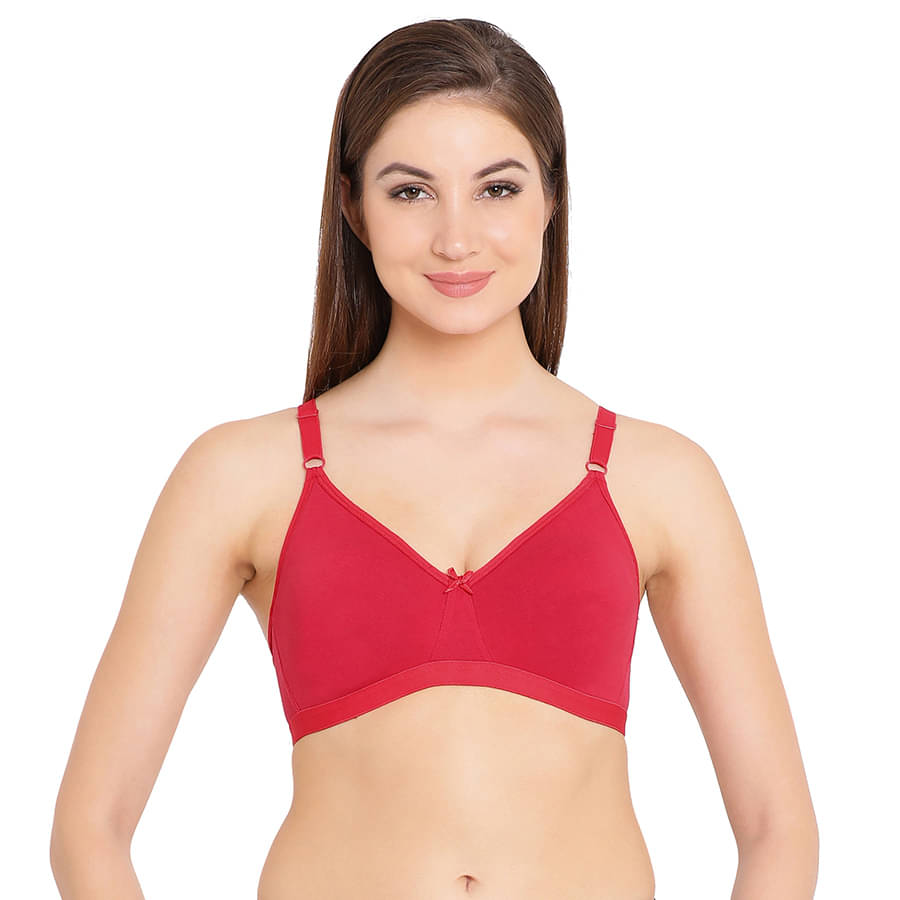 Clovia Cotton Women's T-Shirt Bra ( Red ) Clovia Cotton Women's T-Shirt Bra ( Red )