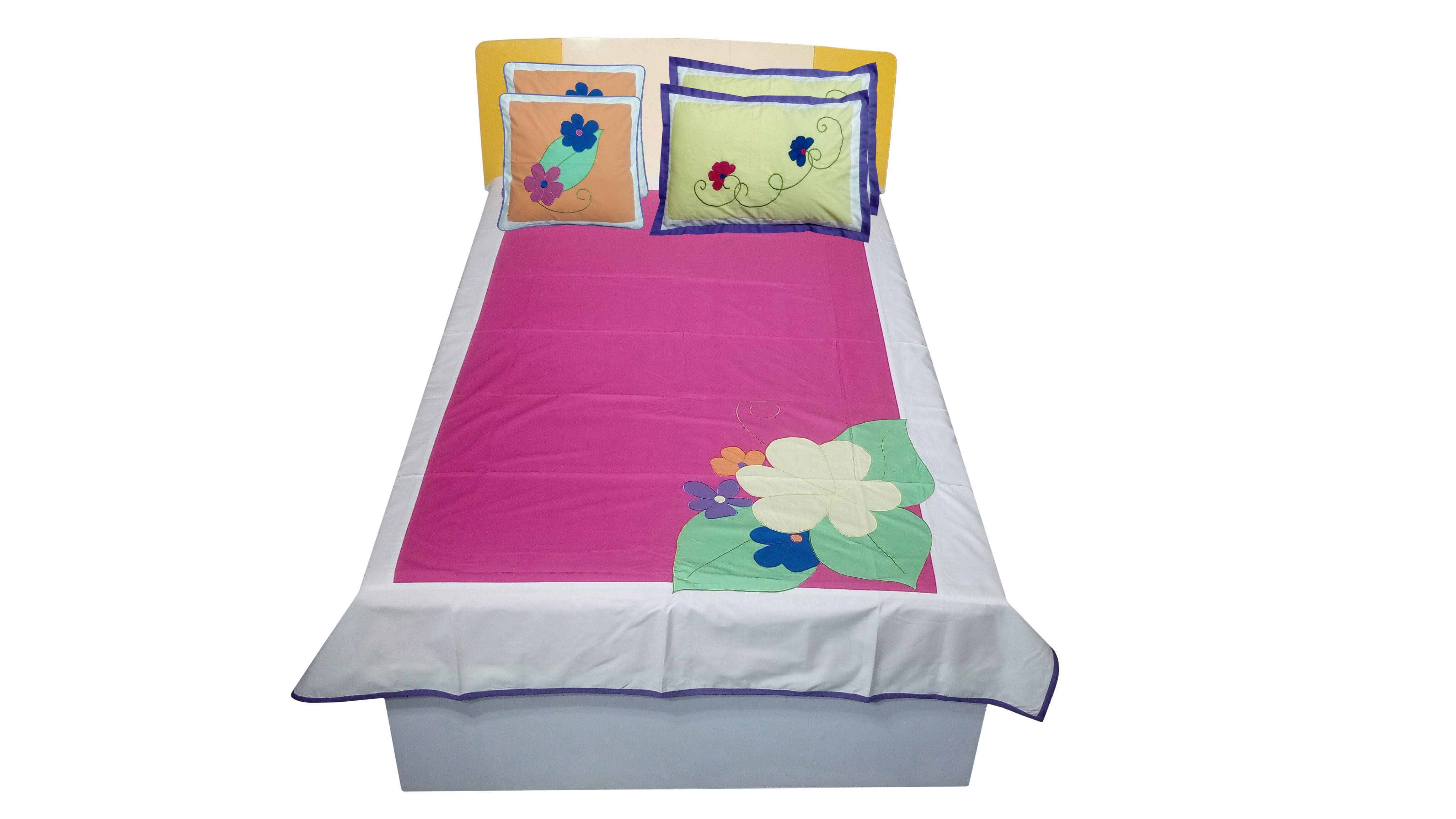 HUGS N RUGS Cotton Single Bedsheet ( Orange )     			HUGS N RUGS Cotton Single Bedsheet ( Orange )