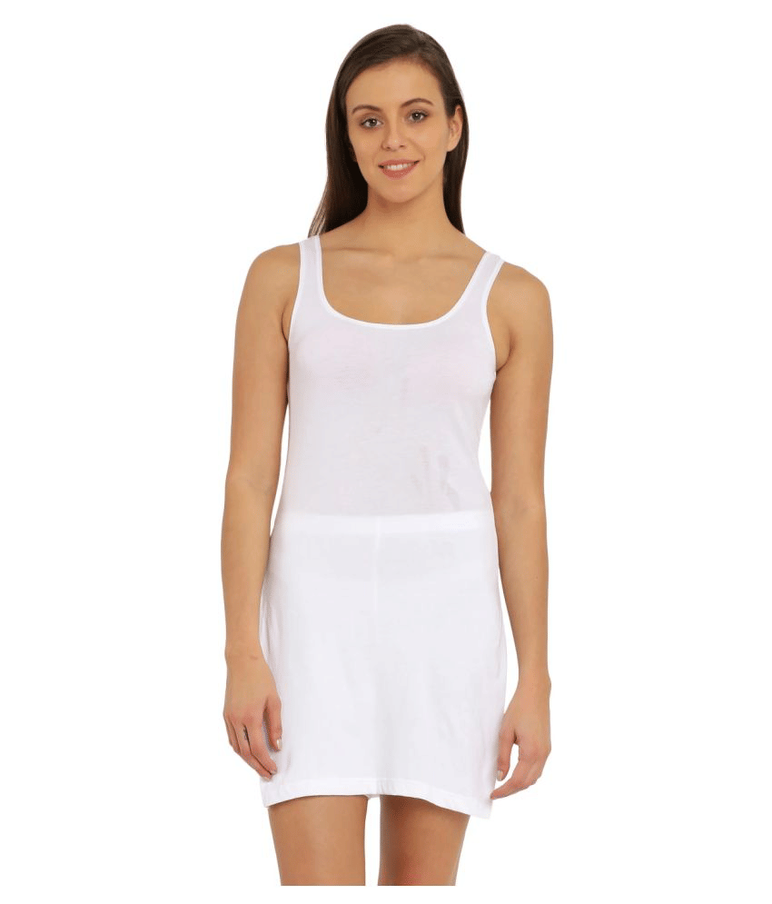 Jockey Cotton Lycra Camisoles - White     			Jockey Cotton Lycra Camisoles - White