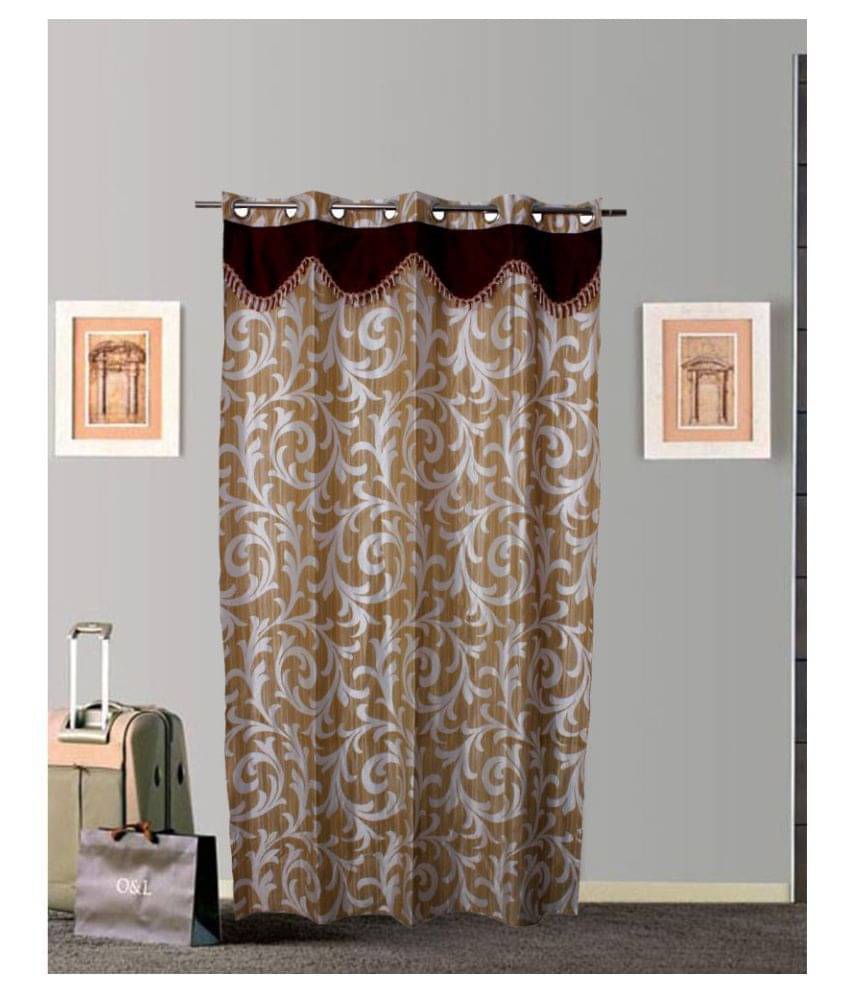 Tidy Nature Transparent Eyelet Curtain 7 ft ( Pack of 1 ) - Beige Tidy Nature Transparent Eyelet Curtain 7 ft ( Pack of 1 ) - Beige
