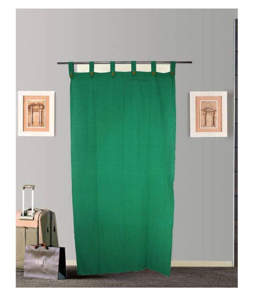 Tidy Solid Room Darkening Loop Curtain 6.5 ft ( Pack of 1 ) - Green Tidy Solid Room Darkening Loop Curtain 6.5 ft ( Pack of 1 ) - Green