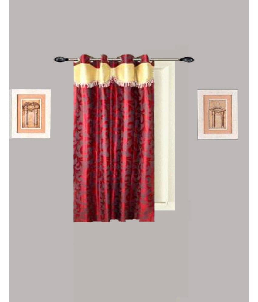 Tidy Single Window Eyelet Polyester Curtains Maroon Tidy Single Window Eyelet Polyester Curtains Maroon