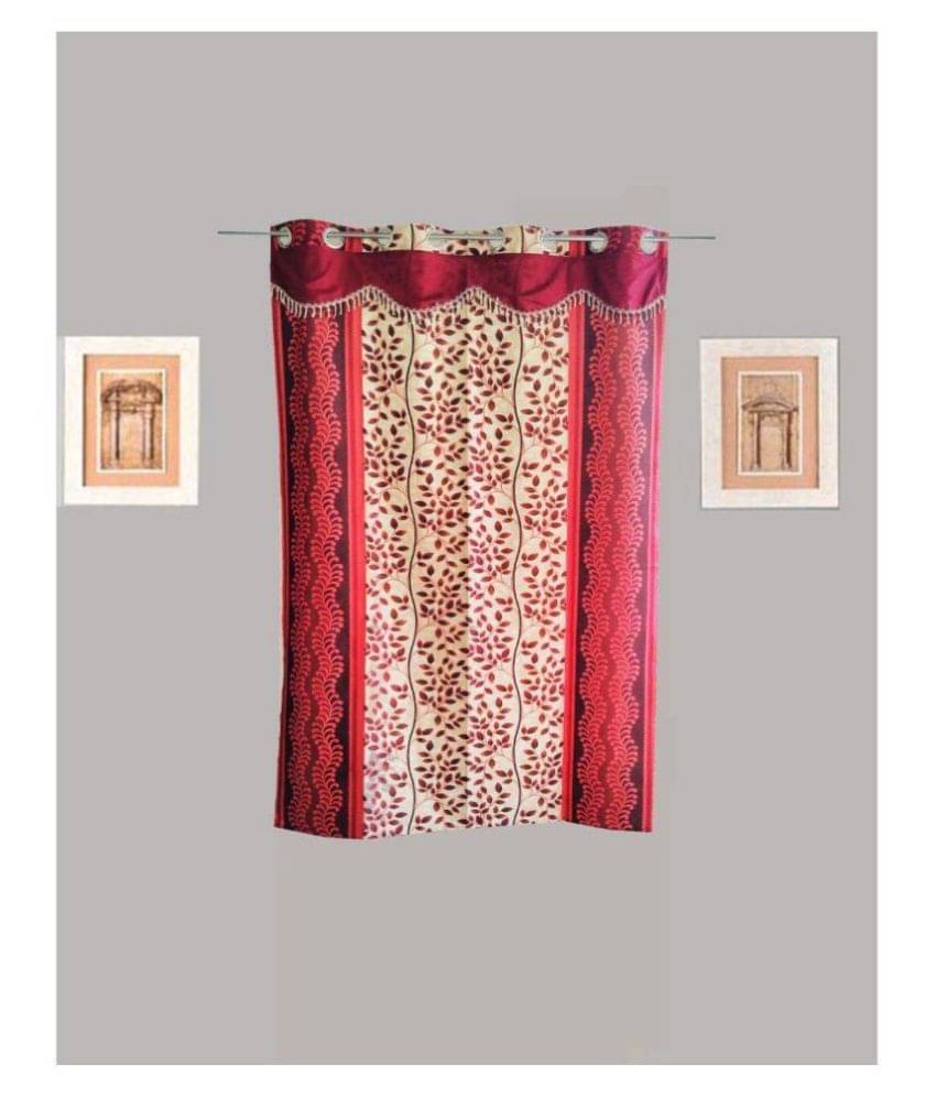     			Tidy Single Window Eyelet Polyester Curtains Red